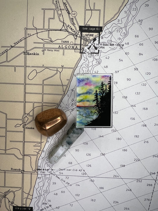 Northern Lights Acrylic Pin