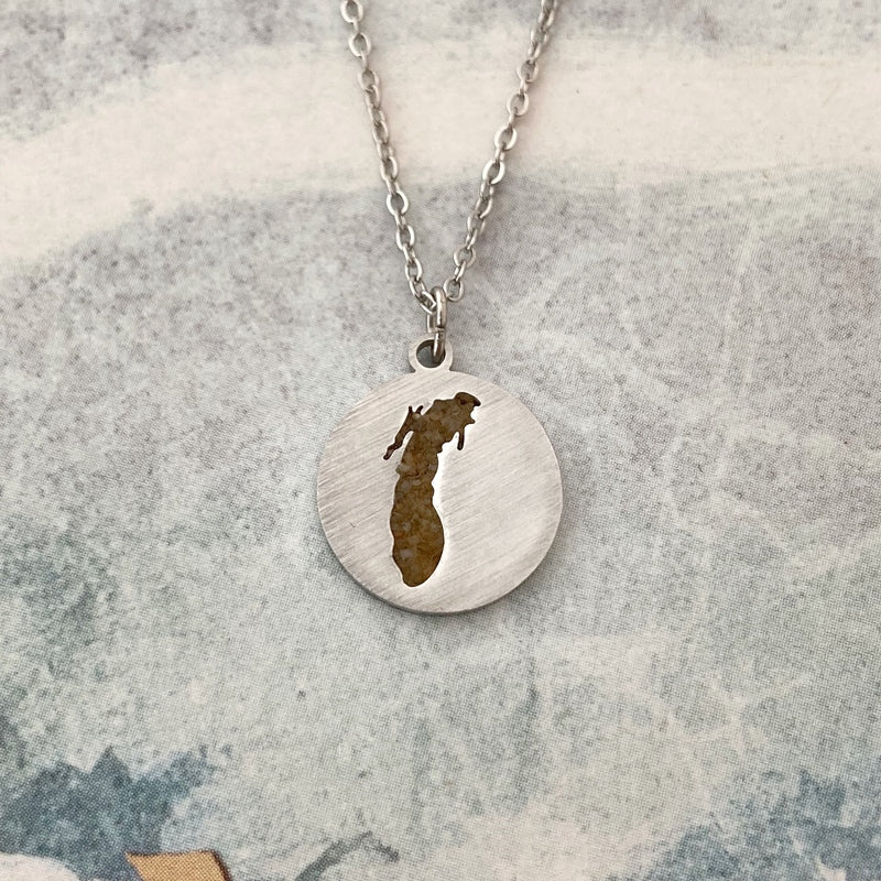 Lake Michigan Sand Cutout Necklace