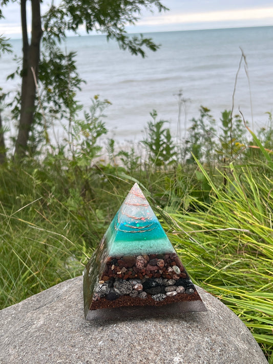 Lake Superior Orgonite Pyramids