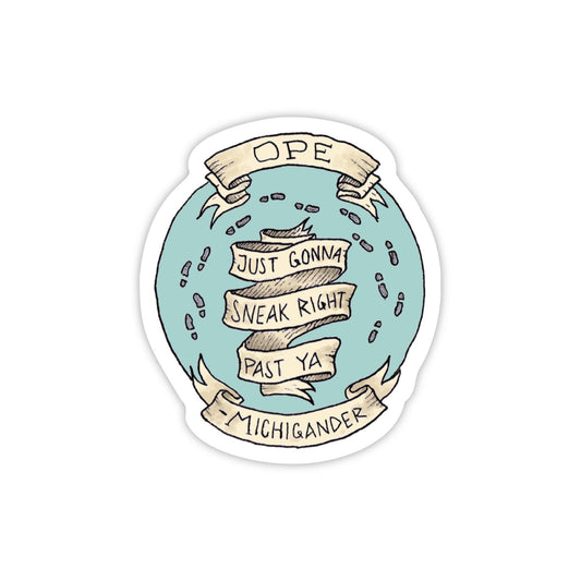 Michigander Ope Sticker