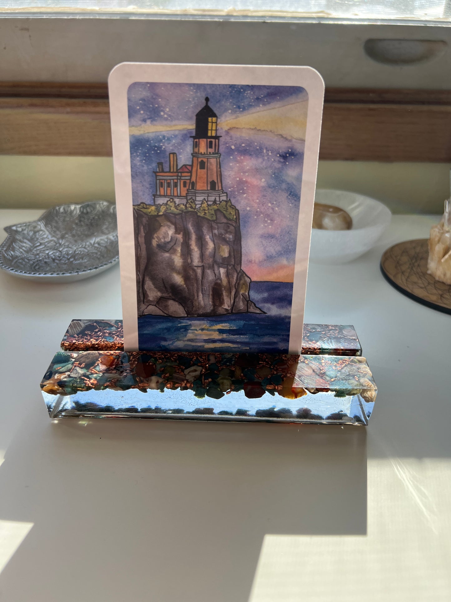 Great Lakes Resin and Stone Oracle Card Holders
