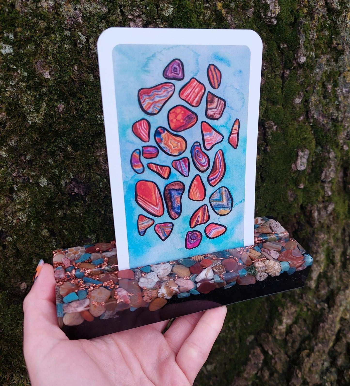 Great Lakes Resin and Stone Oracle Card Holders