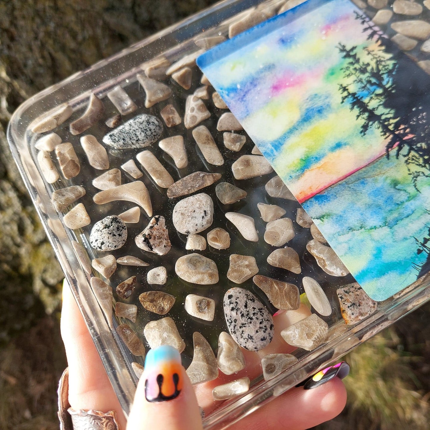 Great Lakes Resin and Stone Large Tray