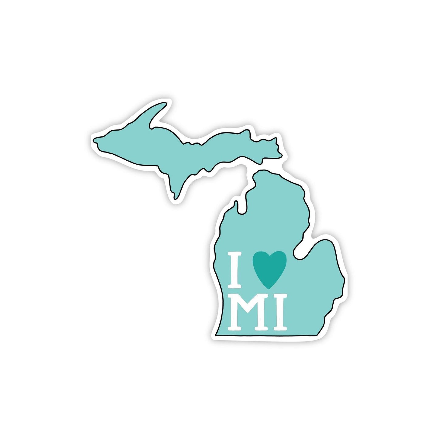 I LOVE Michigan Sticker