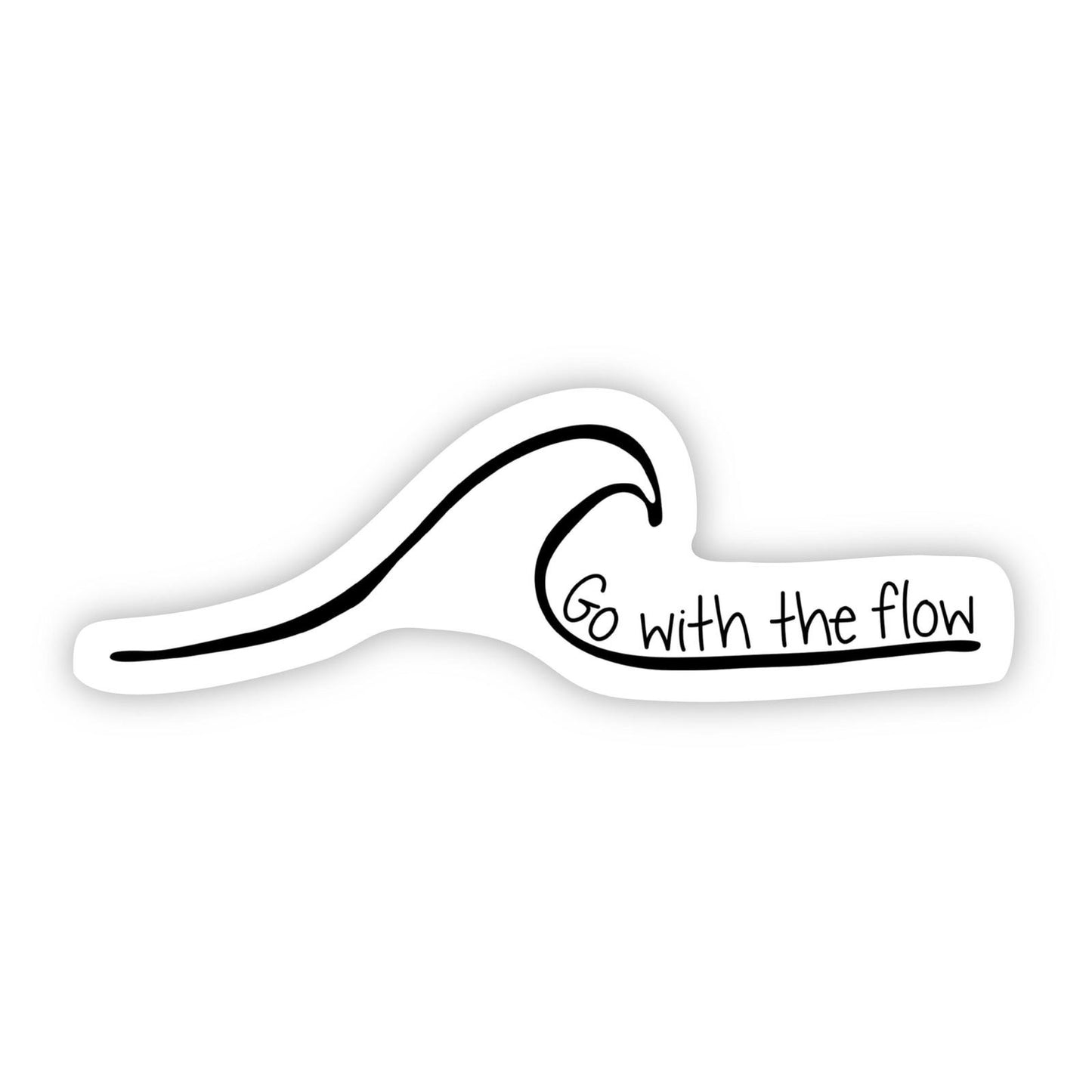 Go with the flow Wave Sticker