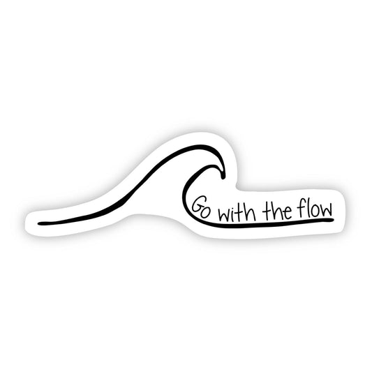 Go with the flow Wave Sticker