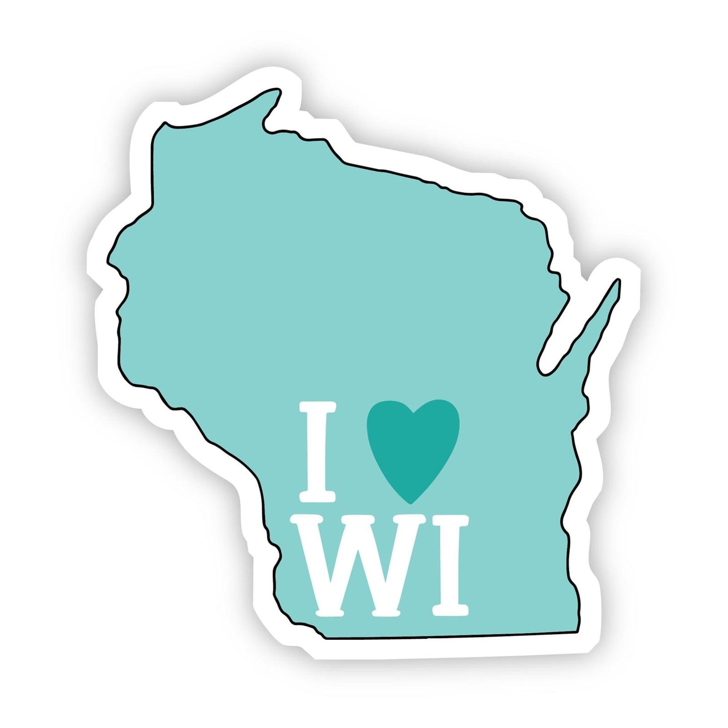 I LOVE Wisconsin Sticker